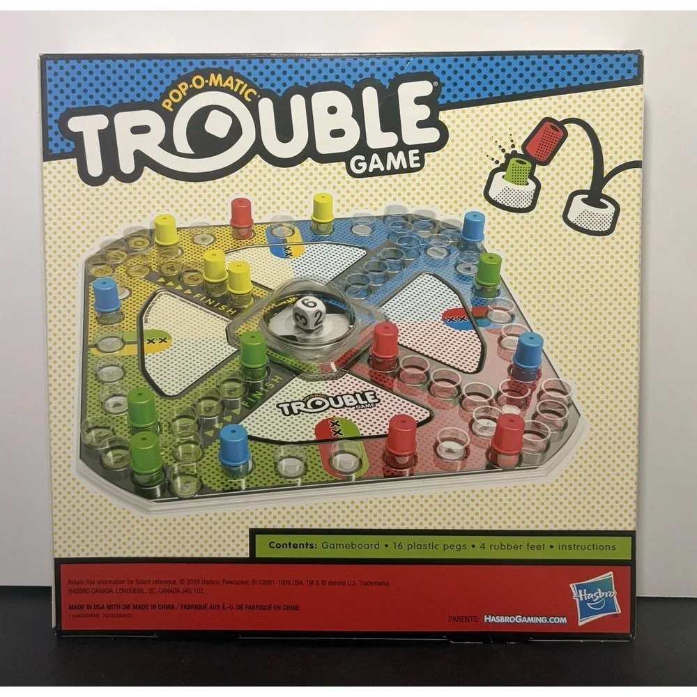 Gaming Trouble Board Game for Kids Ages 5 and up 2-4 Players